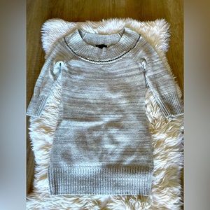Armani Exchange metallic and chain detail sweater sz M